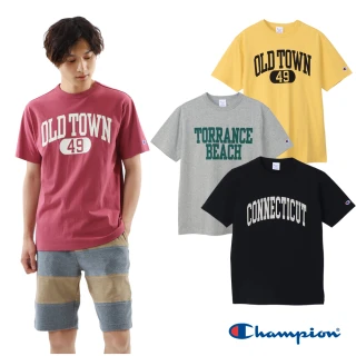 【Champion】官方直營-純棉百搭印花素色T恤-男(多款任選)