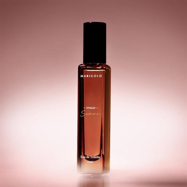 【MARIGOLD 美爾朵】VIVALDI四季精油香水 愛慕─夏之戀15mL(木質玫瑰調/女性花香/淡香水/專櫃公司貨)