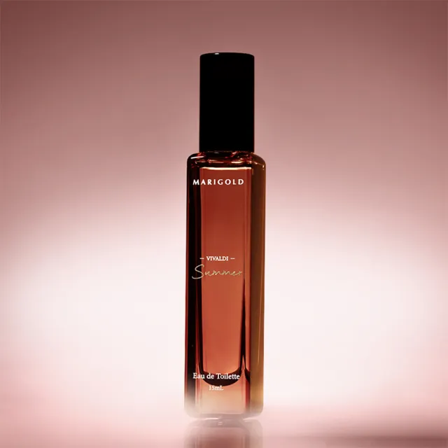 【MARIGOLD 美爾朵】VIVALDI四季精油香水 愛慕―夏之戀15mL(木質玫瑰調/女性花香/淡香水/官方直營)