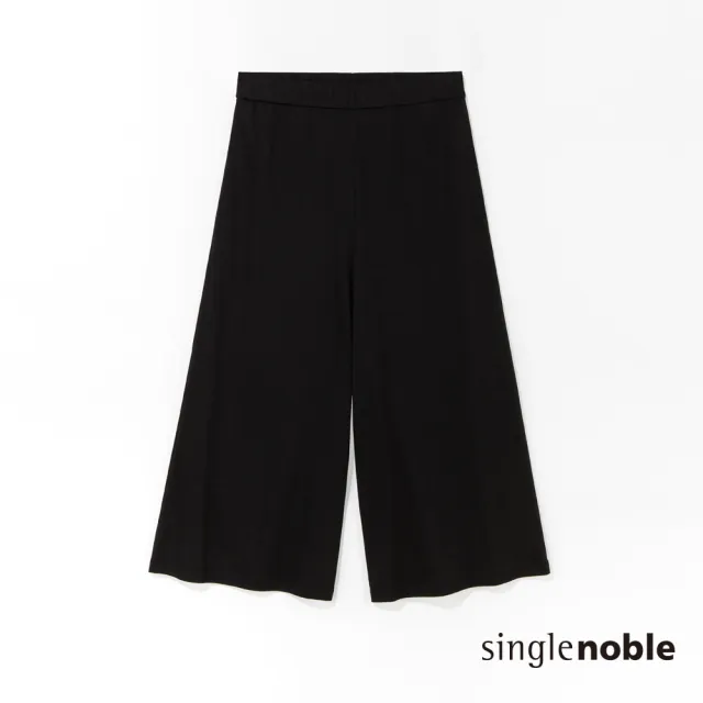 【SingleNoble 獨身貴族】休閒舒適棉質八分寬褲(1色)