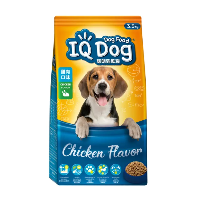 【IQ DOG】聰明狗乾糧-多種口味 3.5KGx4包(成箱出貨/狗飼料)