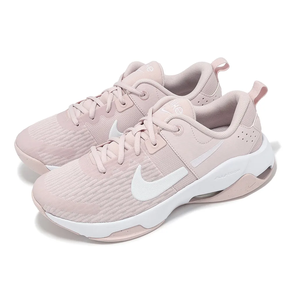 【NIKE 耐吉】訓練鞋 Zoom Bella 6 女鞋 粉 白 氣墊 緩衝 穩定 交叉訓練 運動鞋(DR5720-601)