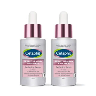 【Cetaphil 舒特膚】官方直營 BHR淨白無瑕精華液 30ml*2入(淡斑美白/緊緻抗老/保濕亮白/暗沉蠟黃)