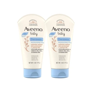 【Aveeno 艾惟諾】嬰兒燕麥益敏修護霜2入組(141gX2_嬰兒乳液)