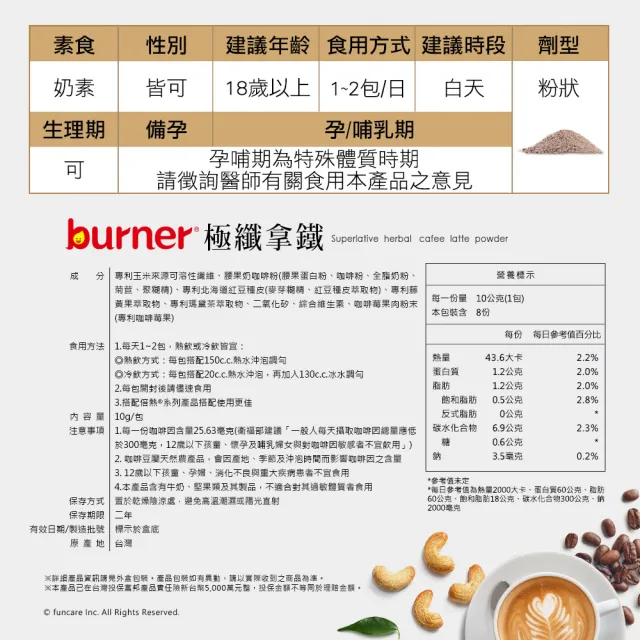 即期品【船井burner倍熱】極纖拿鐵8盒-植物奶添加(共64包 禾浩辰愛用推薦)