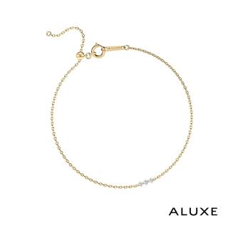 【ALUXE 亞立詩】10K金 鑽石手鍊 閃耀星辰 BR0210