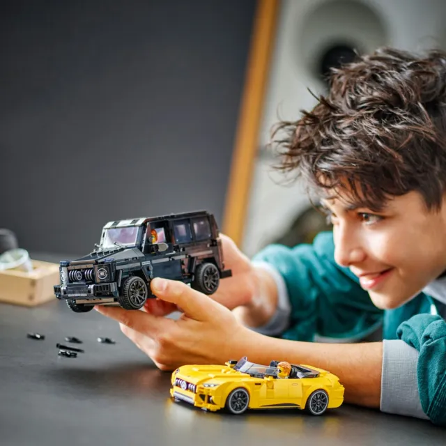 【LEGO 樂高】極速賽車系列 76924 Mercedes-AMG G 63 和 Mercedes-AMG SL 63(賓士 跑車模型 居家擺設 禮物)