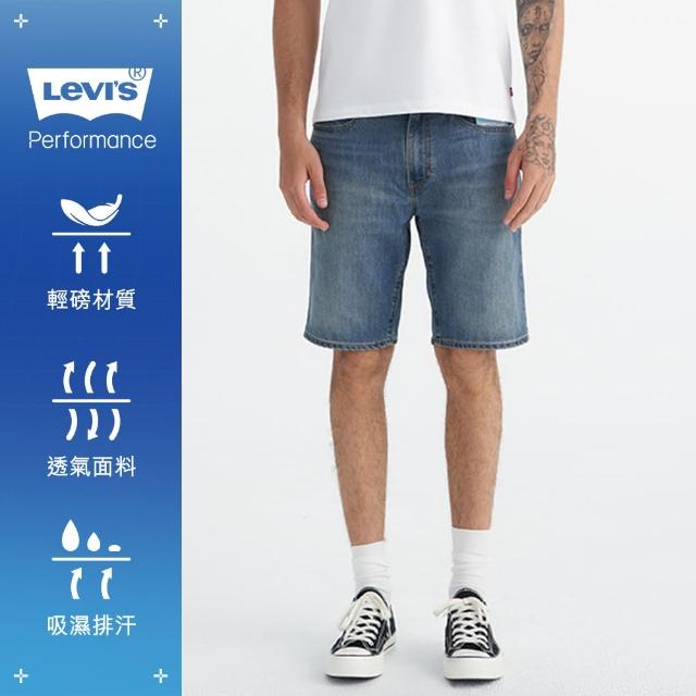 【LEVIS 官方旗艦】男款 上寬下窄 405膝上牛仔短褲 Performance Cool 熱賣單品 39864-0101