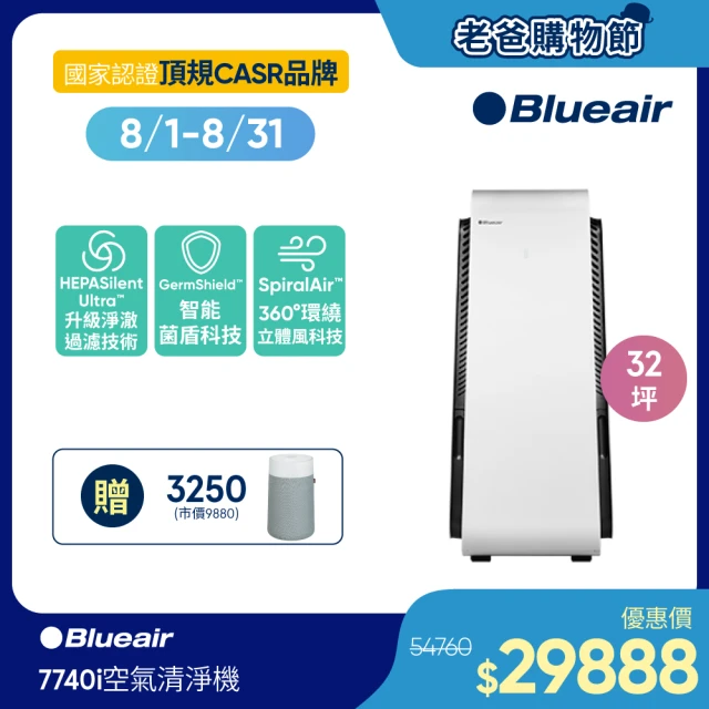 瑞典Blueair 旗艦款 全天候除菌 7740i 空氣清淨