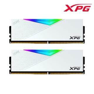 【ADATA 威剛】XPG Lancer DDR5 6400 32GB RGB 桌上型記憶體 白(16Gx2/AX5U6400C3216G-DCLARWH)