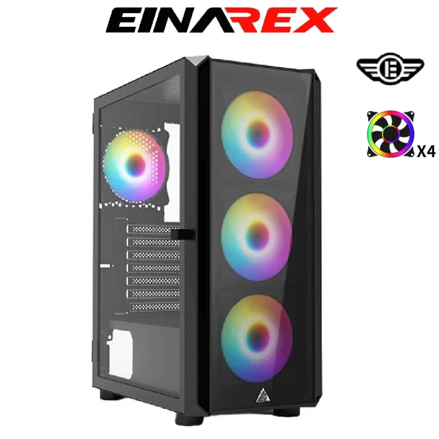 【EINAREX埃納爾】埃納爾 R21 掀門玻璃 白 電競機箱