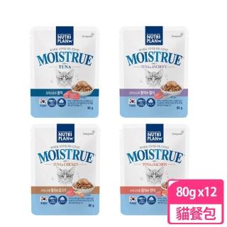 【Nutriplan韓國金日鱔】補水營養貓餐包80g 12入組(貓餐包、貓罐頭 副食 全齡貓)