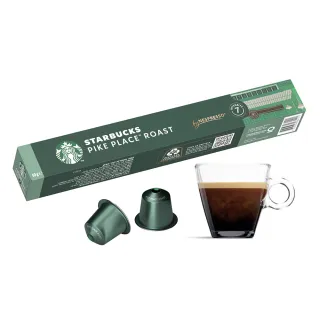 【STARBUCKS 星巴克】派克市場咖啡膠囊10顆/盒 15個月(適用於Nespresso膠囊咖啡機)