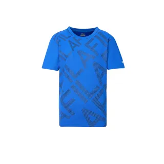 【FILA官方直營】男抗UV吸濕排汗短袖T恤-寶藍(1TEY-5301-AB)