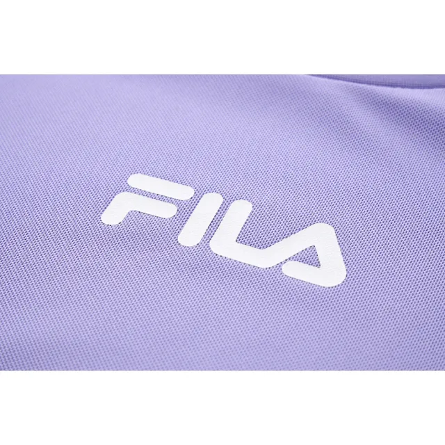 【FILA官方直營】女抗UV吸濕排汗短袖T恤-紫色(5TEY-5315-PL)