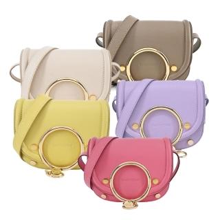 【See by Chloe’】MARA 粒面牛皮翻蓋小號斜揹包