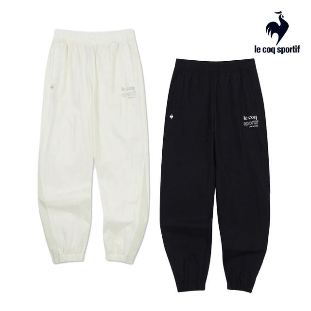 【LE COQ SPORTIF 公雞】運動TRAINING平織運動長褲 女款-2色-LKT82679