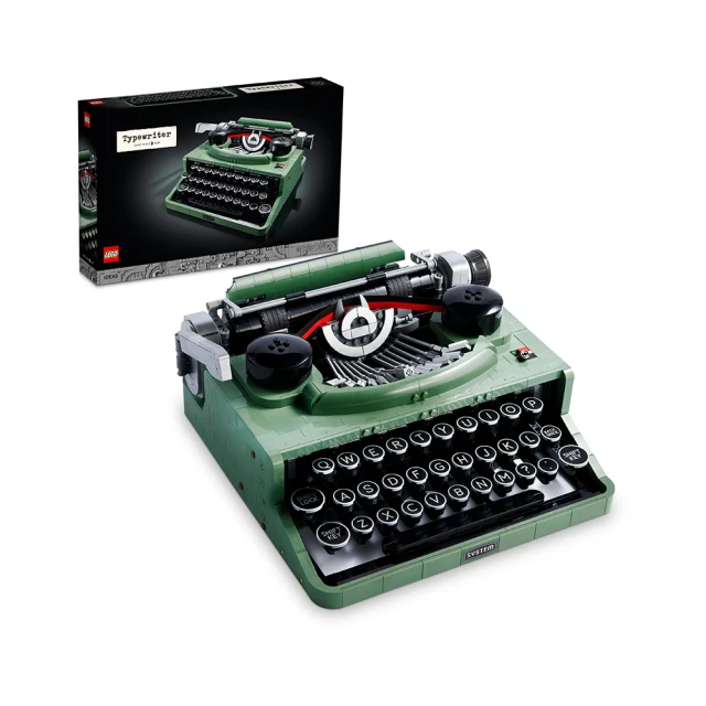 【LEGO 樂高】Ideas 21327 打字機(鍵盤 Typewriter 禮物 居家擺設)