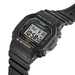 【CASIO 卡西歐】G-SHOCK 潮流時尚耐衝擊數位電子腕錶/黑(DW-5600UE-1)