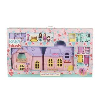 【ToysRUs 玩具反斗城】Baby Blush親親寶貝手提幸福家庭娃娃屋組(兒童 玩具 娃娃屋)