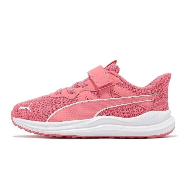 【PUMA】雙11 休閒鞋 運動鞋 慢跑鞋 親子鞋 中大童 Reflect Lite AC+PS 粉白(37912507)