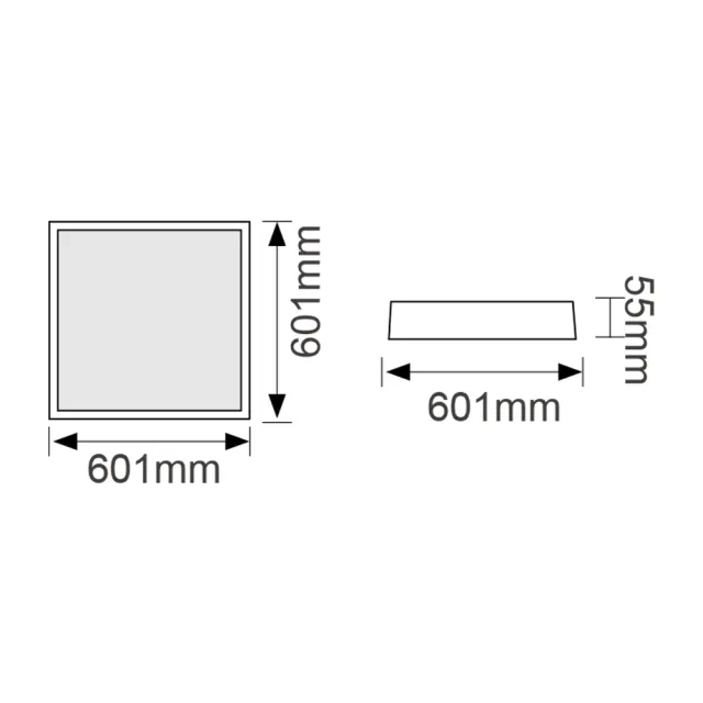 【DanceLight 舞光】1入組 LED T8 10WX4管(舞光原廠授權 輕鋼架燈 T-BAR 2呎×2呎 60cm×60cm)