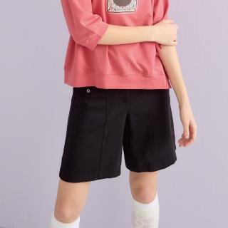 【YUTZUYA 優姿雅】俐落純黑薄感軟料口袋西裝五分褲(短褲/直筒褲/微彈收腰/拉鍊開釦/立挺感剪裁)