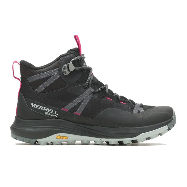 【MERRELL】Siren 4 Mid GTX 女 登山鞋 戶外 越野 郊山 防水 止滑 黑 桃紅(ML037282)