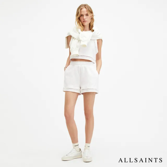 【ALLSAINTS】EWELINA 厚實純棉休閒背心短褲套裝(黑白兩色)