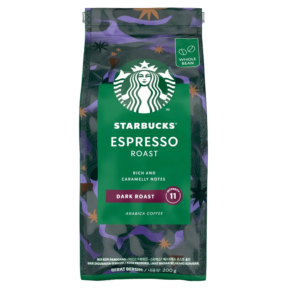 STARBUCKS 星巴克】濃縮烘焙咖啡豆200g/包- momo購物網- 好評推薦-2026年1月
