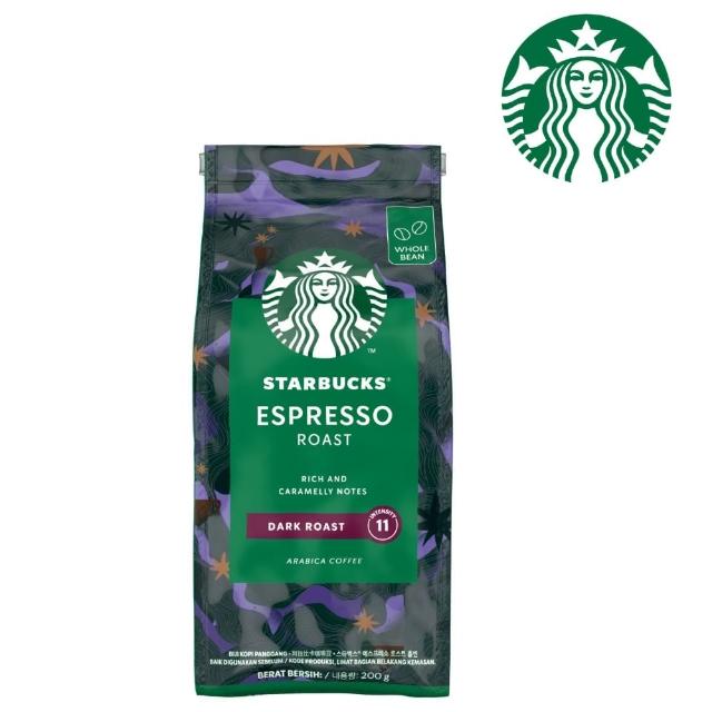 【STARBUCKS 星巴克】濃縮烘焙 咖啡豆200g/包