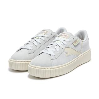 【PUMA】Suede Platform Cutout Wns 麂皮 米白粉 休閒鞋 運動 女 穿搭(39723303 ∞)