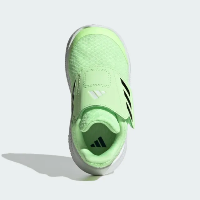 【adidas 愛迪達】運動鞋 童鞋 小童 兒童 魔鬼氈 RUNFALCON 3.0 AC I 灰綠 IE5903