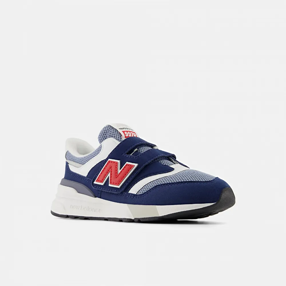 【NEW BALANCE】NB 運動鞋 童鞋 中童 兒童 魔鬼氈 藍 PZ997REA-W楦(C4908)