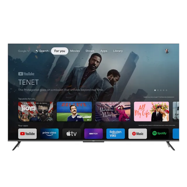 【Haier 海爾】75型 4K QLED DLG120Hz GoogleTV 智能聯網液晶顯示器(LE75S8UX2)