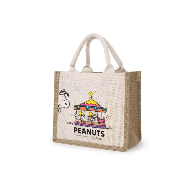 【Kiiwi O！官方直營】Snoopy 史努比聯名款．簡約棉麻提袋 多色選(史努比/棉麻提袋/購物袋/耐用/環保)