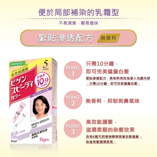 【Bigen 美源】麗絲快速染髮霜(7色任選)
