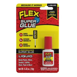 【FLEX SEAL】飛速超級瞬間膠10g-液狀附刷 美國製(限量贈Flex Super Glue 3g*2入)