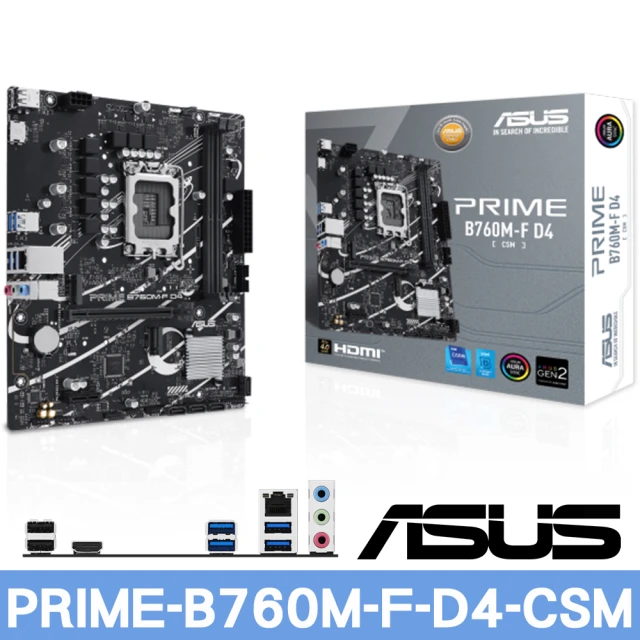 ASUS 華碩 PRIME-B760M-F-D4-CSM 主機板
