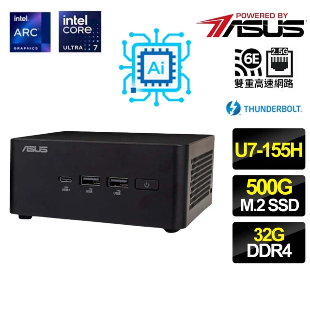 ASUS 華碩 NUC U7十六核{恰裡漁人} AI PC 