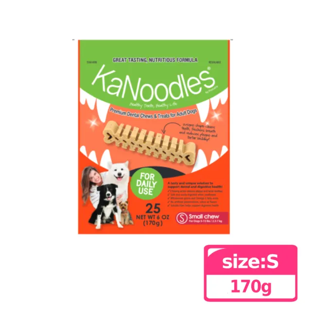 【FORCANS】KaNoodles 韓國玄米潔牙棒 170g 袋裝(零食 耐咬 潔牙 口腔保健)