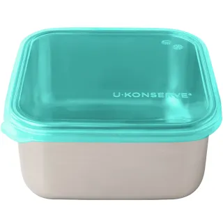 【美國優康 U-Konserve】通過 LFGB 食品安全等級認證 / CPSIA 檢驗不鏽鋼便當盒 1500ml_島青色(UKS003)