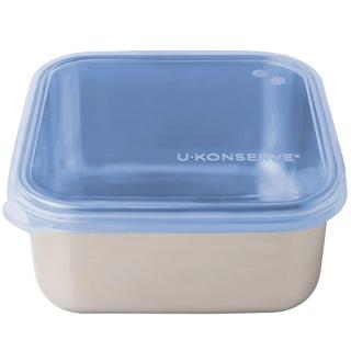 【美國優康 U-Konserve】透過 LFGB 食品安全等級認證 / CPSIA 檢驗不鏽鋼便當盒 900ml 宇宙藍(UKS005)