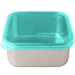 【美國優康 U-Konserve】透過 LFGB 食品安全等級認證 / CPSIA 檢驗不鏽鋼便當盒 900ml 島青色(UKS006)