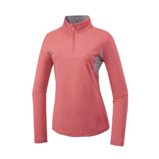 【Mountneer 山林】女 透氣排汗長袖上衣《珊瑚紅》51P48/排汗衣/長tee/運動衫(悠遊山水+)