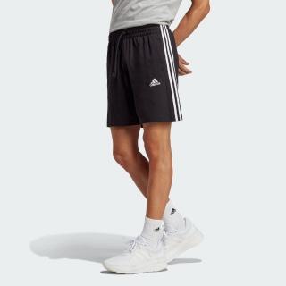 【adidas 愛迪達】M 3S SJ 7 SHO 運動短褲 男 三條線 休閒褲 穿搭 黑色(IC9378 ∞)