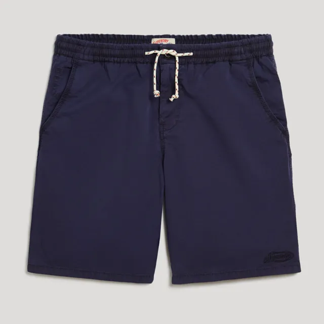 【Superdry】男裝 休閒短褲 Walk Short(法國藍)