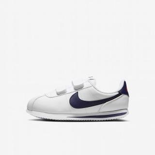 【NIKE 耐吉】CORTEZ BASIC SL PSV 中童 休閒鞋 運動鞋 白藍(904767106)