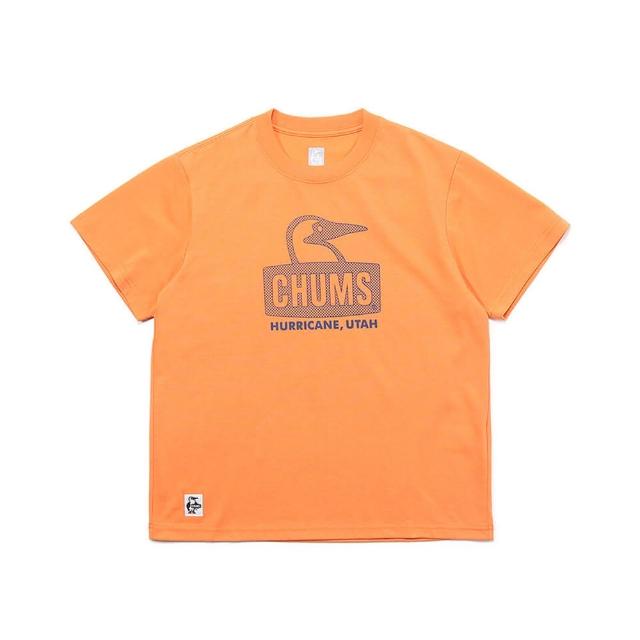 【CHUMS】CHUMS 休閒 男 女 Booby Face Work Out Dry T-Shirt快乾短袖上衣  橘色(CH012375D001)