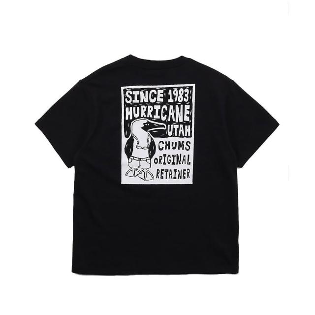 【CHUMS】CHUMS 休閒 男 女 Wood Block Print T-Shirt短袖上衣  黑色(CH012369K001)